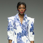  Shades of blue, unique prints and elegance as designer pays homage to grandmothers on the runway