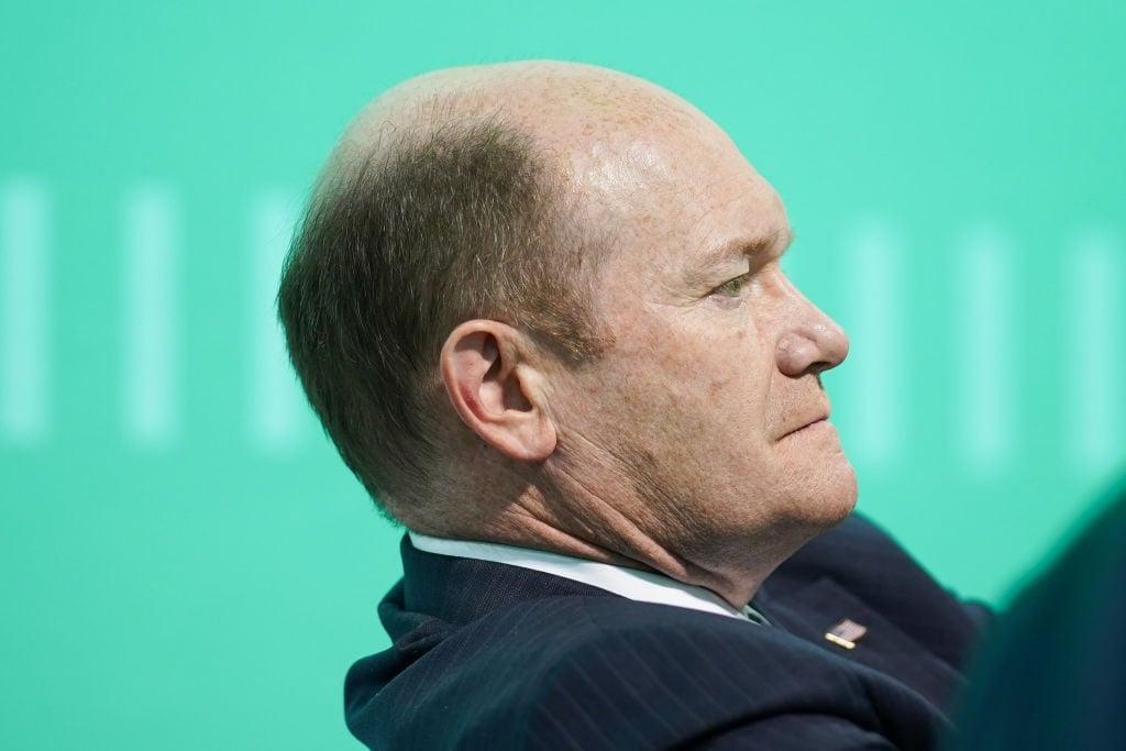 Jim Risch, a Republican from Idaho, and Delaware Democrat Chris Coons (pictured) introduced the legislation to extend the African Growth and Opportunity Act (Agoa).