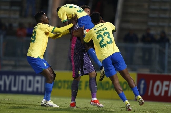 Ronwen Williams, for the second time in seven days, was the hero as Sundowns won a knockout competition to advance to the semi-finals. 
(Photo by Gallo Images)