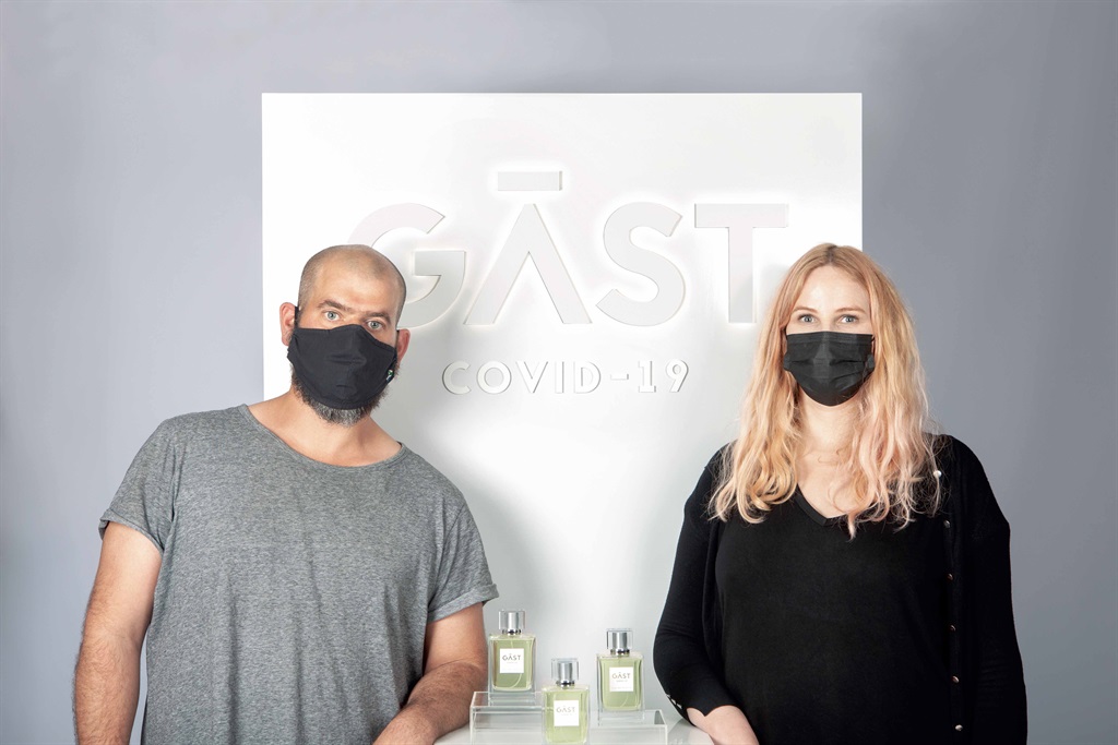 Alexandra Craner and Jordan Tryon made a fragrance the comments on the effects that the pandemic has had on disenfranchised folk. (Supplied)