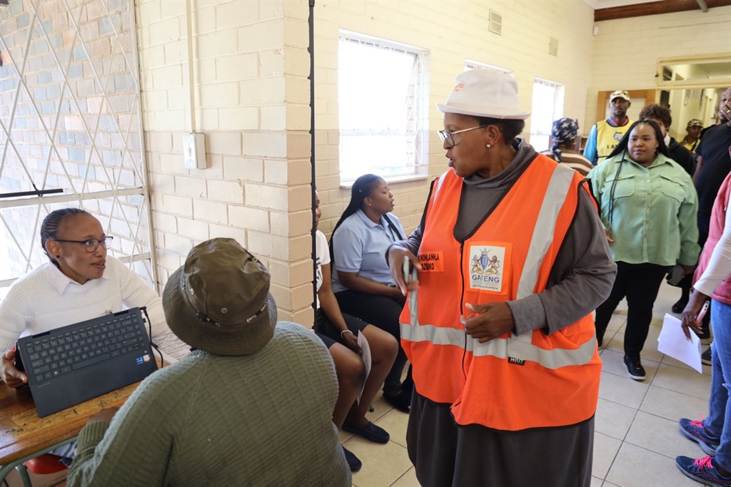 MEC of Community Safety, Faith Mazibuko overseeing the jobs and skills programme in Meadowlands. 