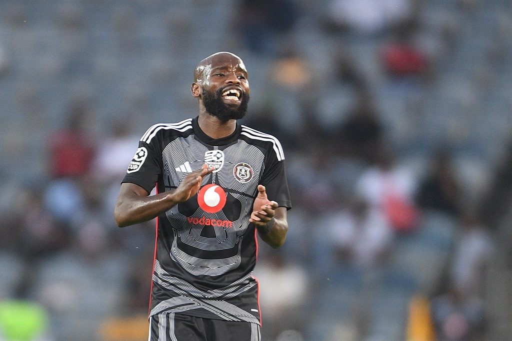 Makhehlene Makhaula of Orlando Pirates during the Nedbank Cup, Last 16match between Orlando Pirates and Hungry Lions at Orlando Stadium on March 16, 2024 in Johannesburg, South Africa. 