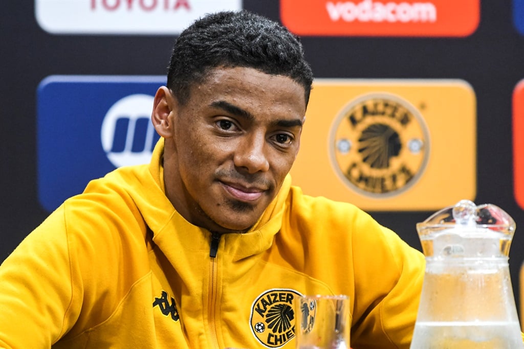 Dillan Solomons during the Kaizer Chiefs media briefing at Moses Mabhida Stadium on 4 August 2023 in Durban, South Africa. 