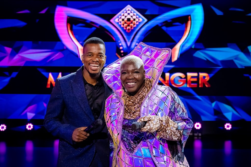 Comedians Mpho Popps and Celeste Ntuli on The Masked Singer South Africa season 2. 
