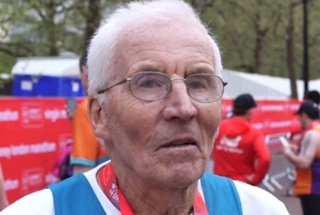 John Starbrook is the UK’s oldest marathon runner. (PHOTO: Instagram/@londonmarathon)