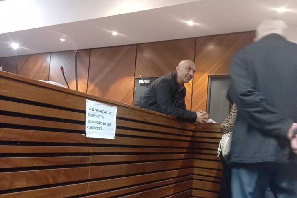 Nafiz Modack during a break in his corruption trial. (Jenni Evans/News24)