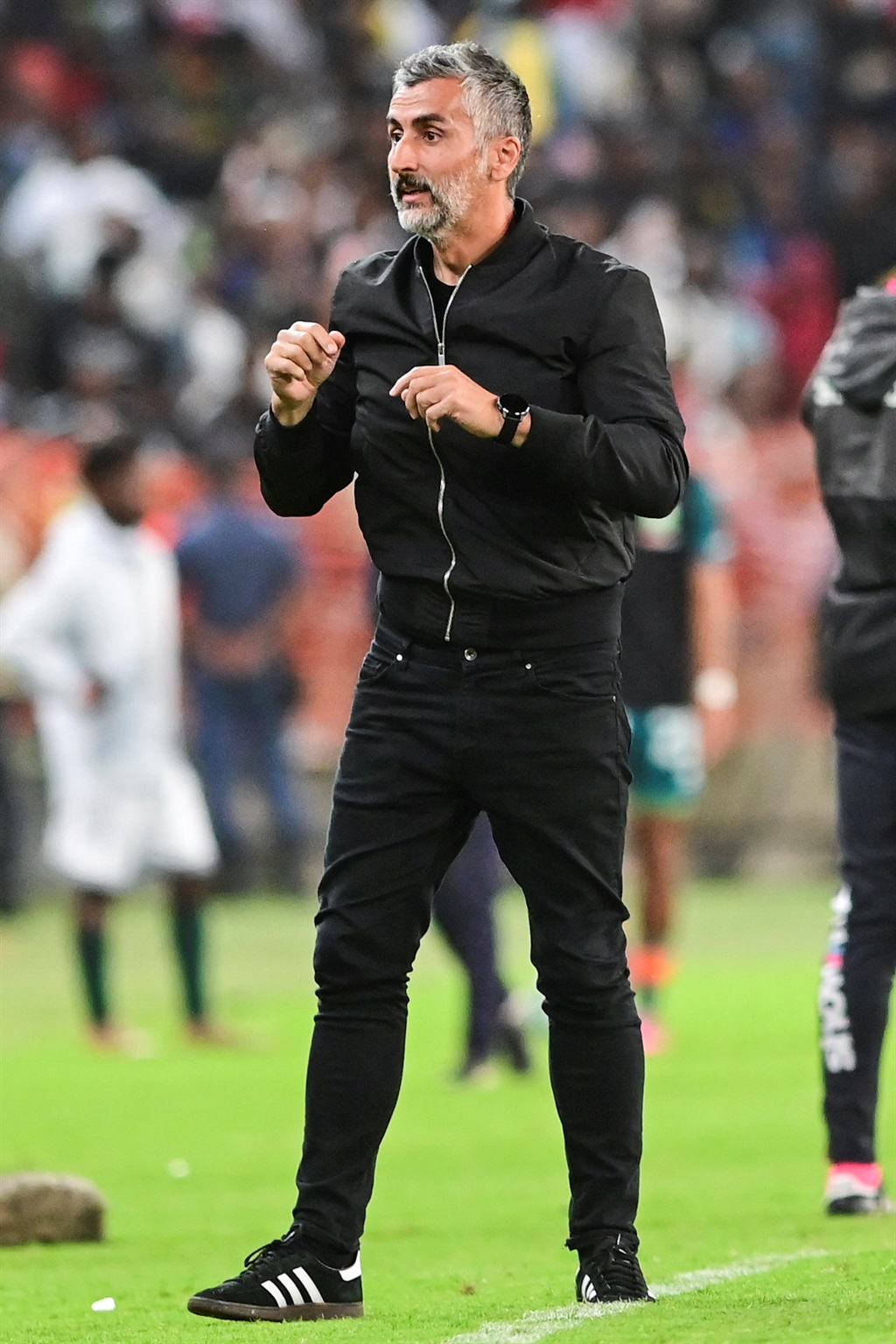 DURBAN, SOUTH AFRICA - APRIL 13: Jose Riveiro, head coach of Orlando Pirates during the Nedbank Cup, Quarter Final match between AmaZulu FC and Orlando Pirates at Moses Mabhida Stadium on April 13, 2024 in Durban, South Africa. (Photo by Darren Stewart/Gallo Images)