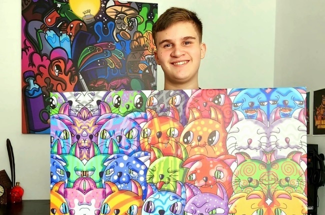 Autistic teen's artistic endeavours and entrepreneurial efforts pay off