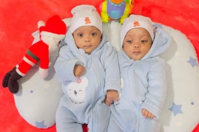 King and Kingston Pebane’s combined weight was less than 1kg when they were born, but six months later, the twins are thriving. (PHOTO: Supplied)