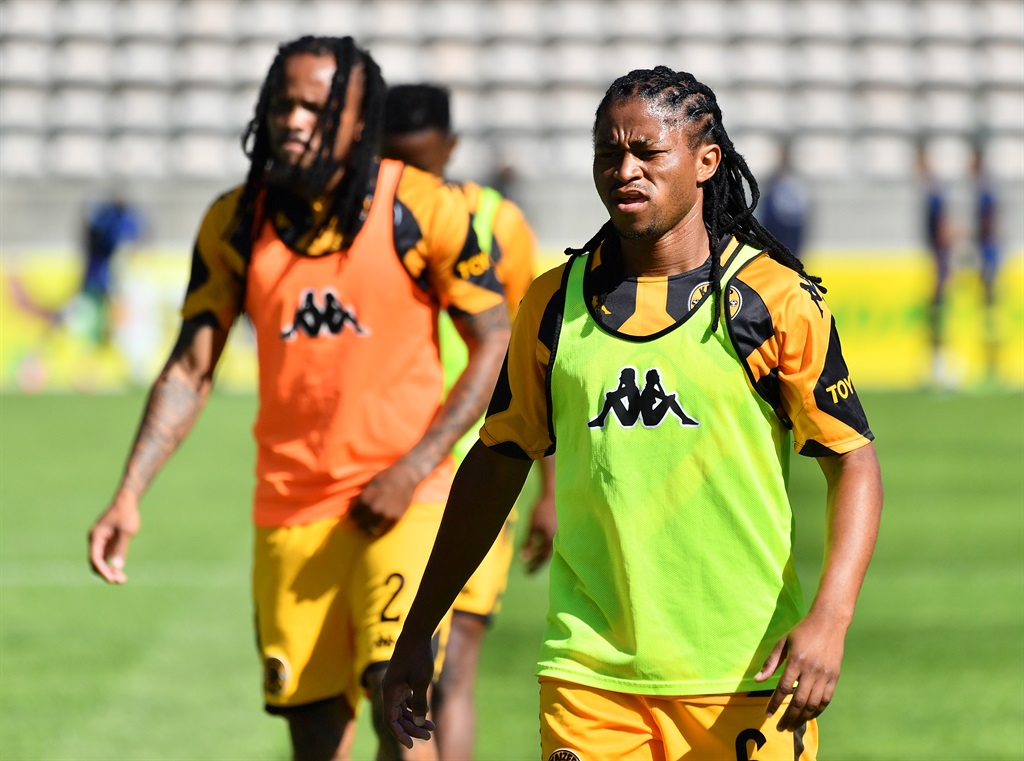 Warm ups during the DStv Premiership match between Cape Town City FC and Kaizer Chiefs at Athlone Stadium on March 30, 2024 in Cape Town, South Africa. 