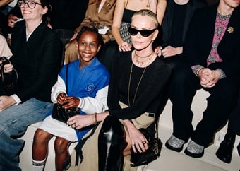 PHOTOS | Charlize Theron and daughter August shine in rare public appearance at Dior fashion show