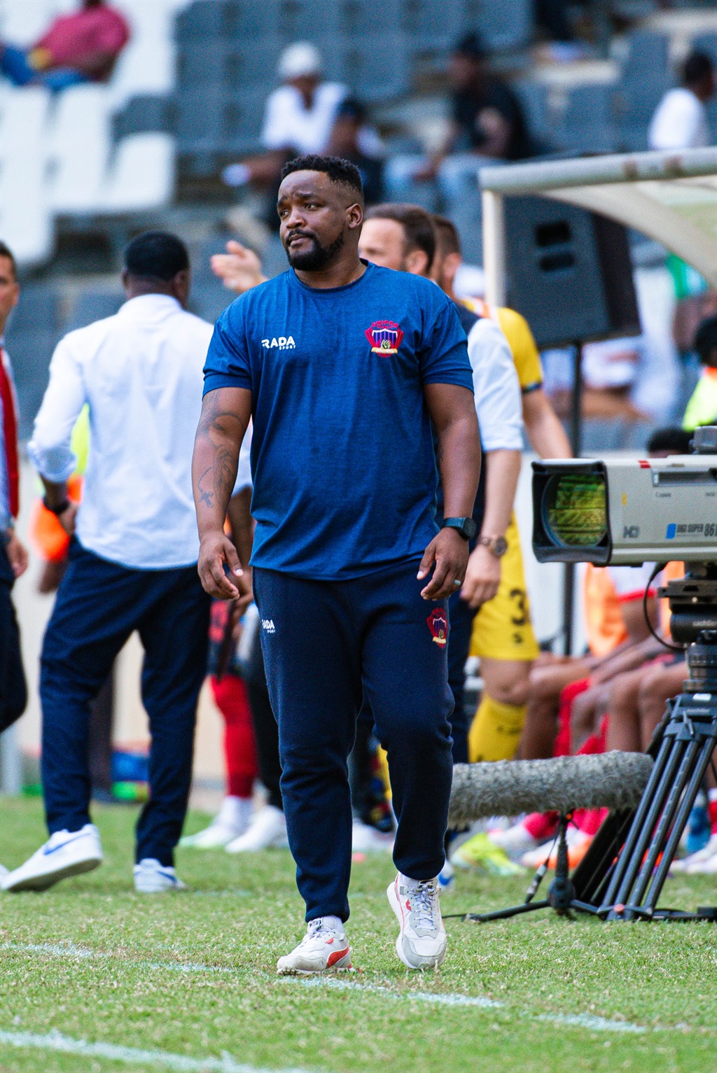 NELSPRUIT, SOUTH AFRICA - APRIL 14: Thabo September (Co Coach of Chippa United) during the Nedbank Cup, Quarter Final match between TS Galaxy and Chippa United at Mbombela Stadium on April 14, 2024 in Nelspruit, South Africa. (Photo by Alche Greeff/Gallo Images),Sÿ