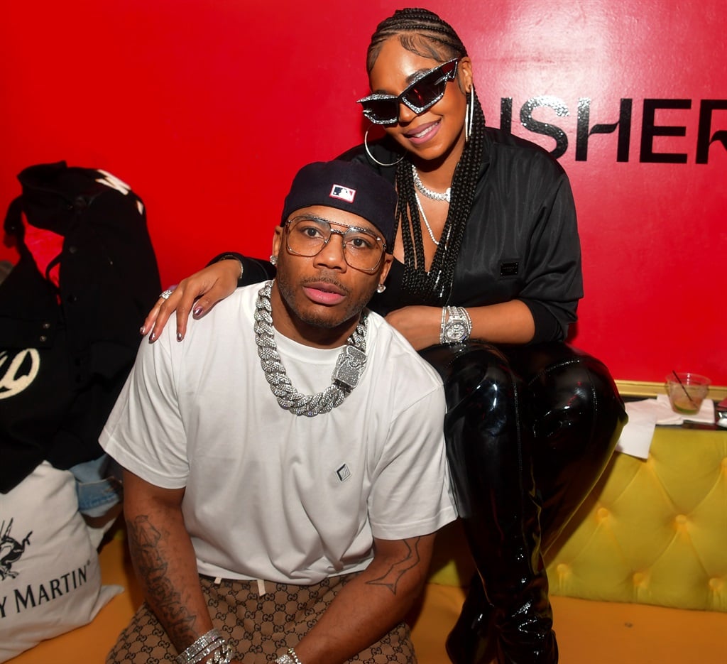 Nelly and Ashanti attend Ushers Coming Home Album Release Event on 14 February 2024 in Atlanta, Georgia. (Prince Williams/WireImage)