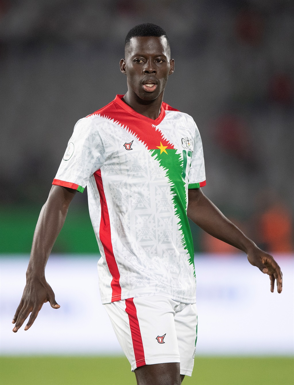 Yamoussoukro, IVORY COAST - JANUARY 23: STÃ?PHANE AZIZ KI of Burkina Faso during the TotalEnergies CAF Africa Cup of Nations group stage match between Angola and Burkina Faso at  on January 23, 2024 in Yamoussoukro, Ivory Coast. (Photo by Visionhaus/Getty Images)