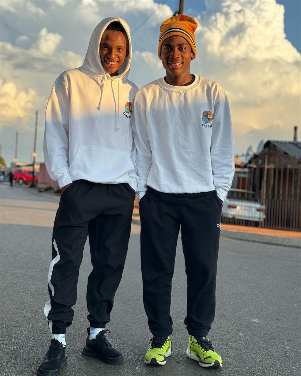 Orlando Pirates and Kaizer Chiefs youngsters Relebohile Mofokeng and Mfundo Vilakazi appear to be one of the leading ambassadors of local apparel brand STAFSETU.