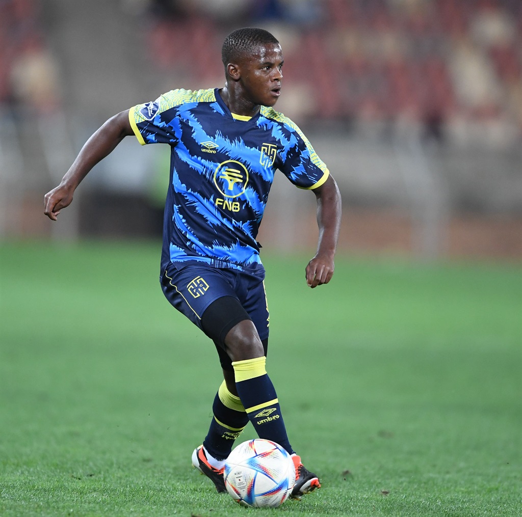 Luphumlo Sifumba in action for Cape Town City during a recent DStv Premiership match.