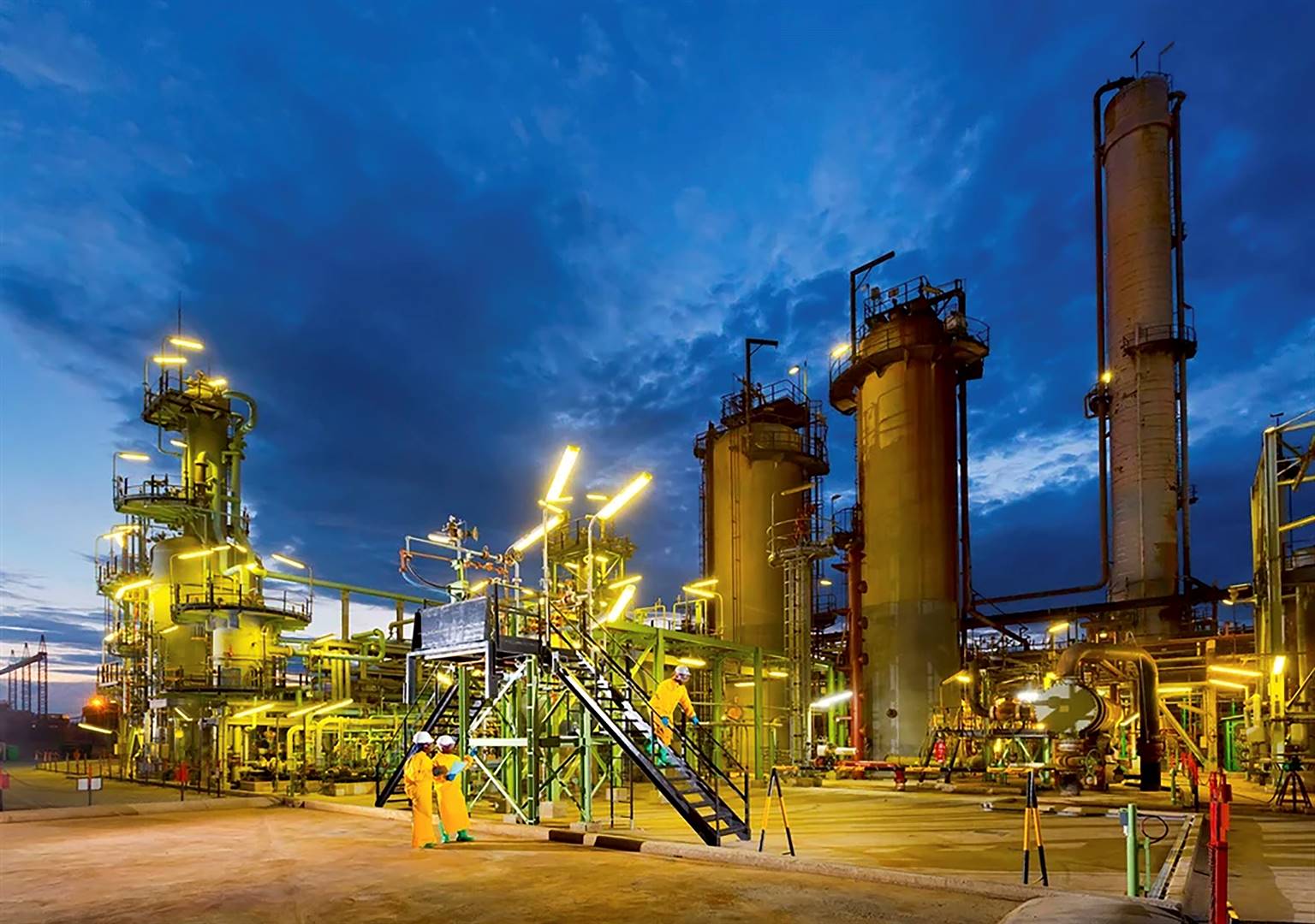 Die Natref-olieraffinadery by Sasolburg in die Vrystaat.  Foto: Sasol