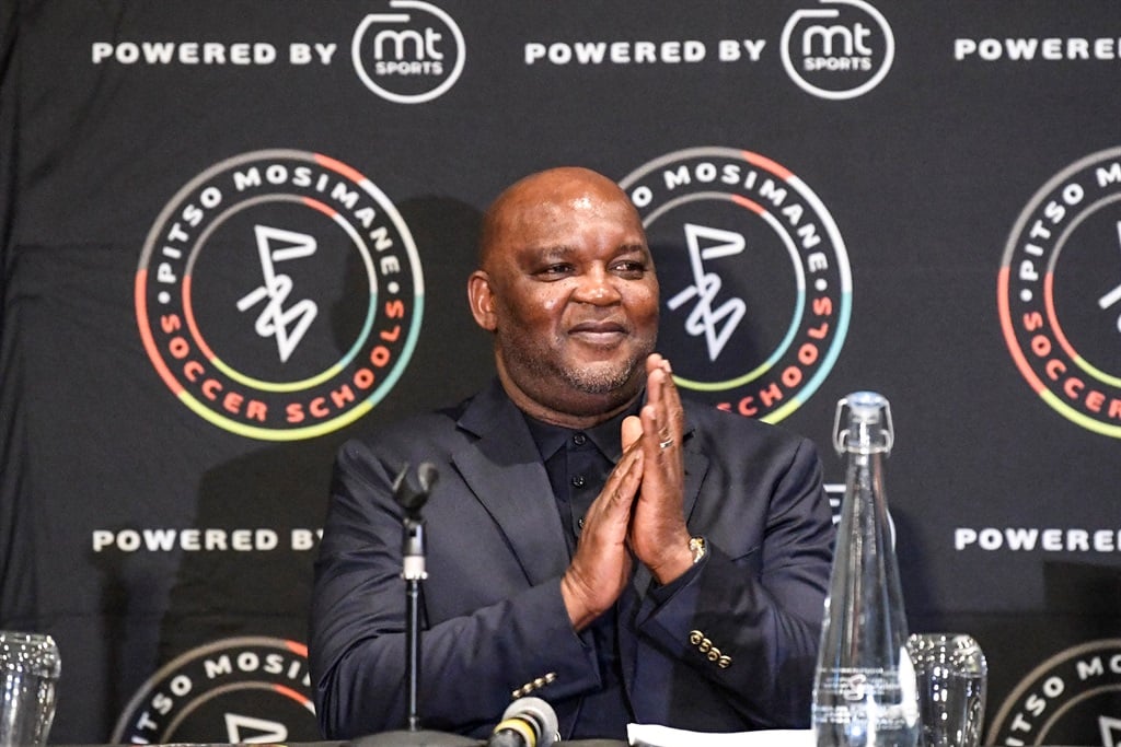JOHANNESBURG, SOUTH AFRICA - JUNE 17: Pitso Mosimane during the Pitso Mosimane Soccer Schools media launch at The Maslow Hotel Sandton on June 17, 2023 in Johannesburg, South Africa. (Photo by Lefty Shivambu/Gallo Images)