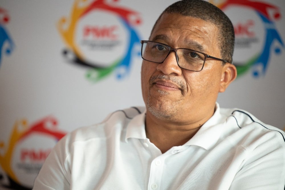 Marius Fransman at the People's Movement For Change (PMC) media briefing at Waves Theatre Café on 13 February 2024 in Cape Town. (Misha Jordaan/Gallo Images)