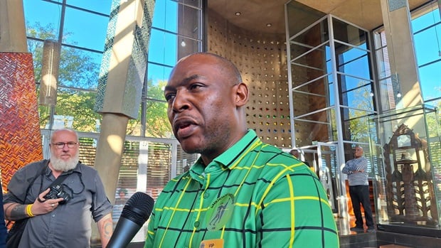 <p>MKP secretary-general, Sihle Ngubane addresses the media outside the constitutionally court after the judgment, He says "We are disappointed by the judgment but Jacob Zuma remains the leader of the MK party and will be on the ballot."</p><p><em>Picture:&nbsp;Thahasello Mphatsoe/News24</em></p>
