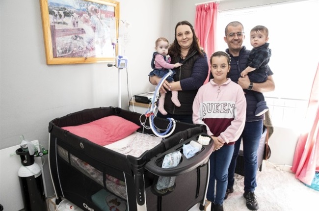 Saldanha family's fight for their baby who can't breathe without a ventilator