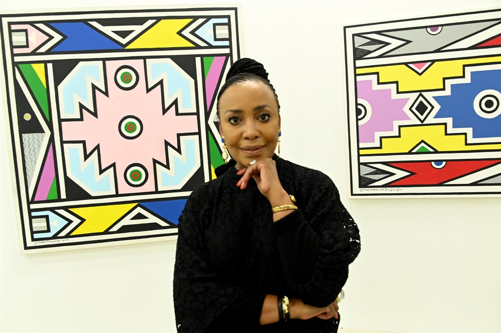 File photo: Carol Bouwer at the viewing of the collection of designer bags by Carol Bouwer and Dr Esther Mahlangu at Melrose Gallery on June 12, 2021 in Sandton City, South Africa.