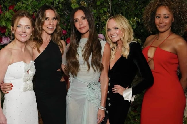 Victoria Beckham recently celebrated her 50th birthday with her family and close friends, including members of the Spice Girls (from left) Geri Halliwell-Horner, Melanie Chisholm, Emma Bunton and Melanie Brown.(PHOTO: Instagram / @victoriabeckham)