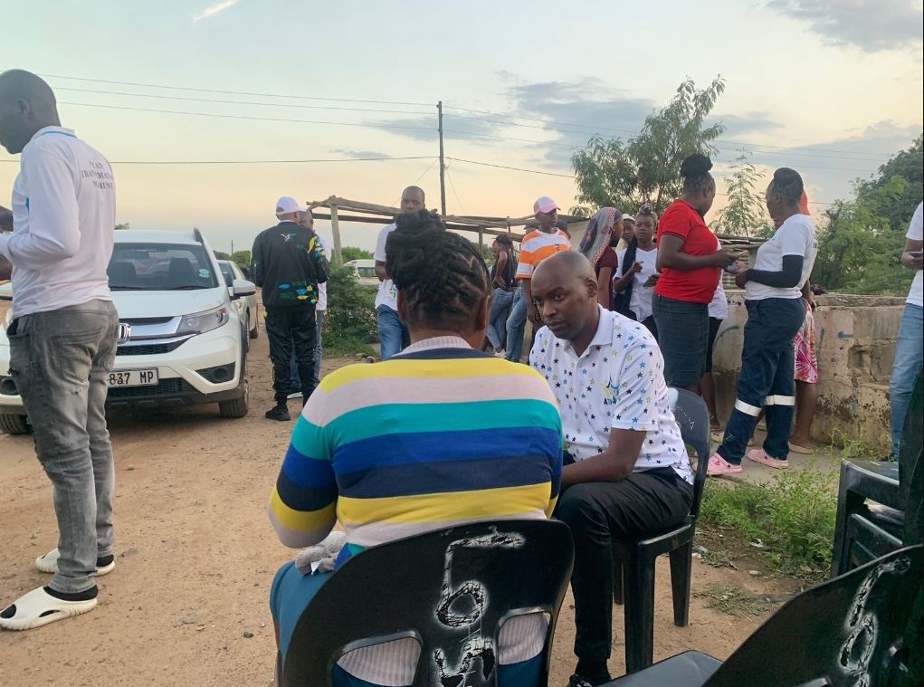 ATM president Vuyo Zungula engaging with voters. Photo from X