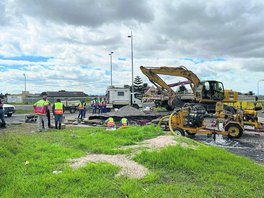 A file photo of repairs taking place to a water supply system. PHOTO: Supplied
