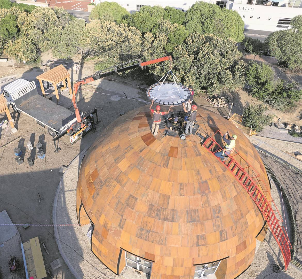 The dome is set to be completed at the end of the month. PHOTO: Supplied