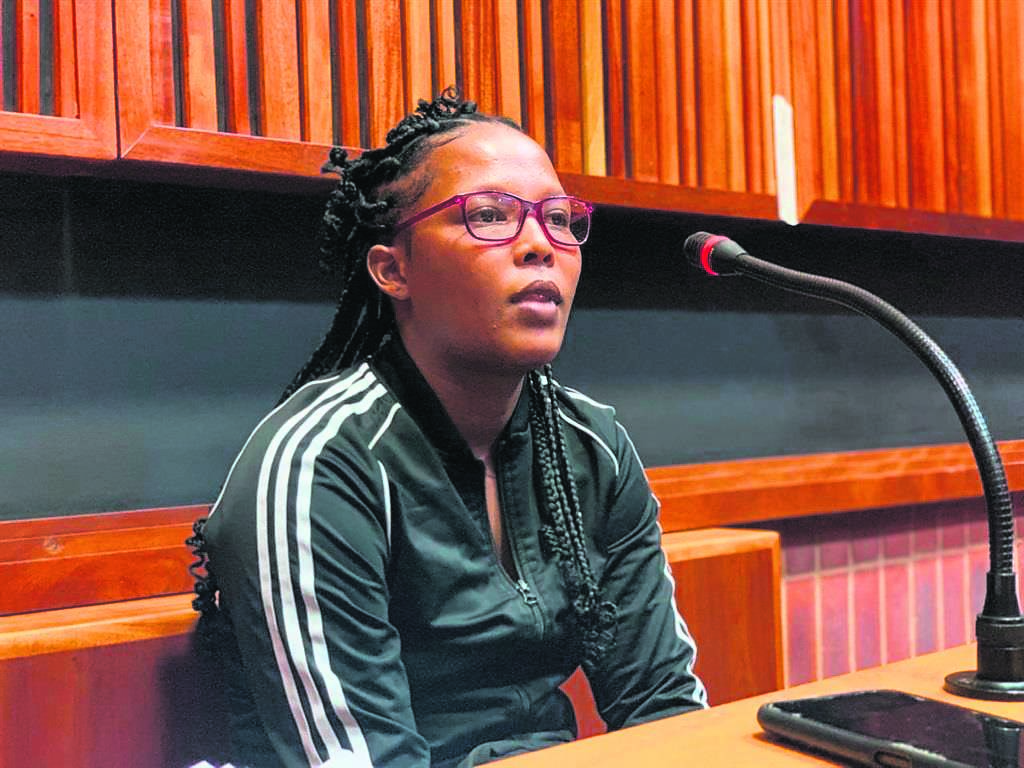 Accused number one in the Nateniel Julies murder trial, Caylene Whiteboy. Photo by Happy Mnguni