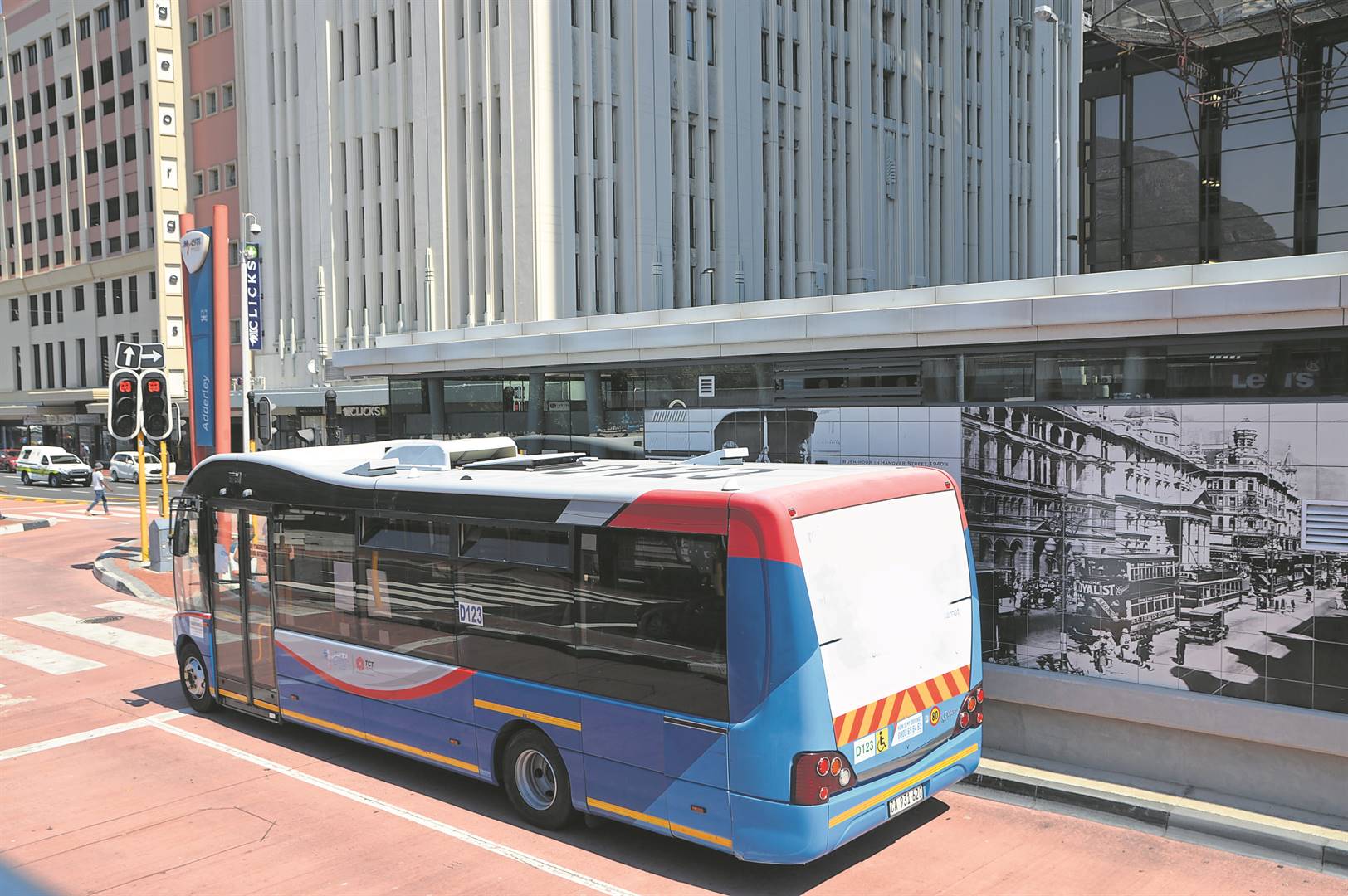 The construction of red roads (as pictured above) for the exclusive use of MyCiTi buses will commence in Turfhall Road.PHOTO (FILE): Samantha Lee-Jacobs