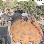 Green Point's historic three-dimensional timber dome nears completion