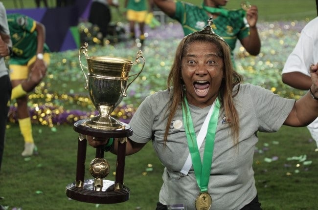 Banyana Banyana coach Desiree Ellis' success includes leading the team to finally being African champions in 2022, winning the title in Morocco. 
(Tobi Adepoju/Gallo Images)