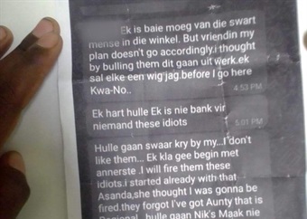 WATCH | 'Racist messages not from manager's phone,' says Shoprite, but fired employees not convinced
