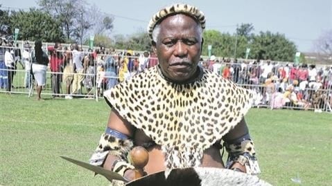 King Misuzulu’s praise singer, Buzetsheni Mdletshe was fired by the KZN provincial government. Photo by Jabulani Langa