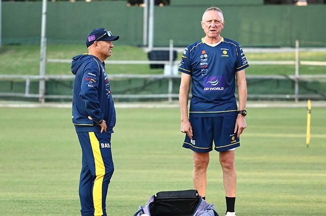 Lions head coach Russell Domingo, pictured here with assistant coach and Proteas bowling legend Allan Donald, said the CSA T20 Challenge remains an important tournament. (Richard Huggard/Gallo Images)