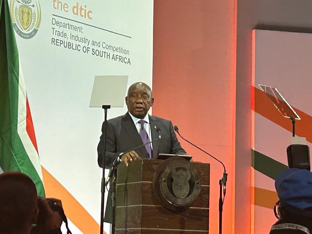 President Cyril Ramaphosa says more than 500 000 workers in SA are now covered by employee share ownership schemes. (Nick Wilson/News24)