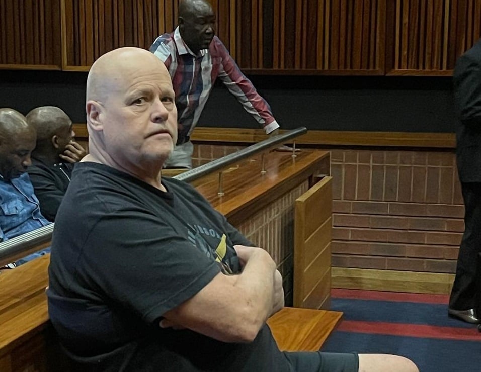 Craig Warriner appears in the dock in the Palm Ridge Commercial Crimes Court in April, 2024. (Sikonathi Mantshantsha/News24)
