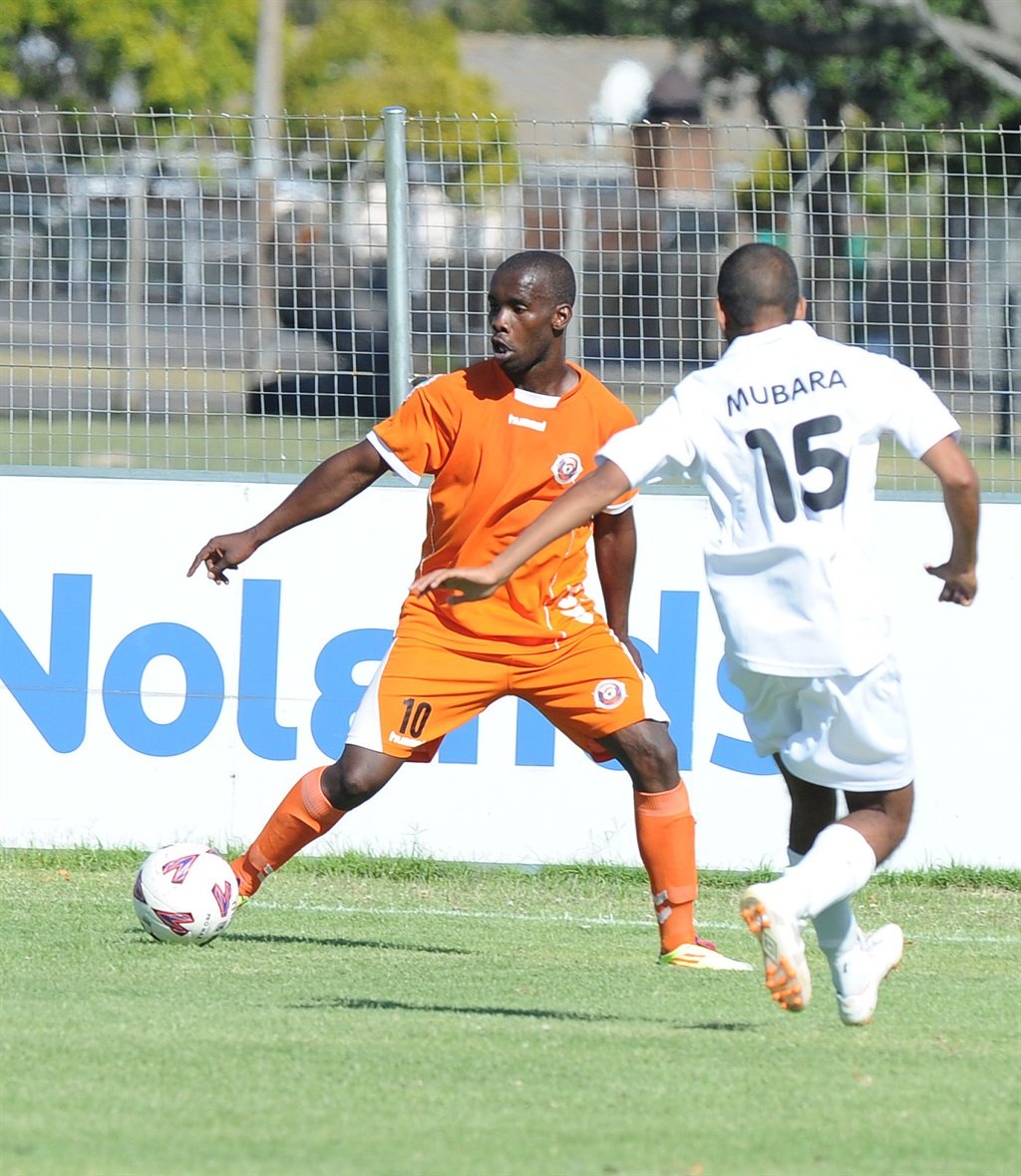 CAPE TOWN, SOUTH AFRICA - DECEMBER 17, Thamsanqa Tibe of Dynamos FC during the National First Division match between Vasco Da Gama and Dynamos from Bellville Stadium on December 17, 2011 in Cape Town, South Africa