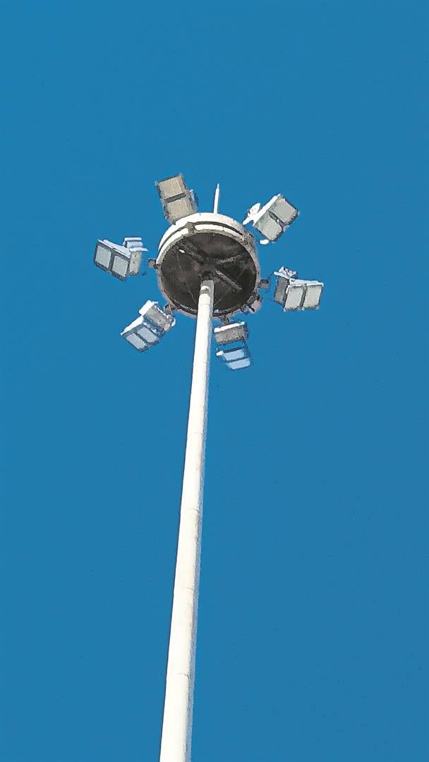 The high mast light that was installed by the City in Makhaza.phOTO: unathi obose