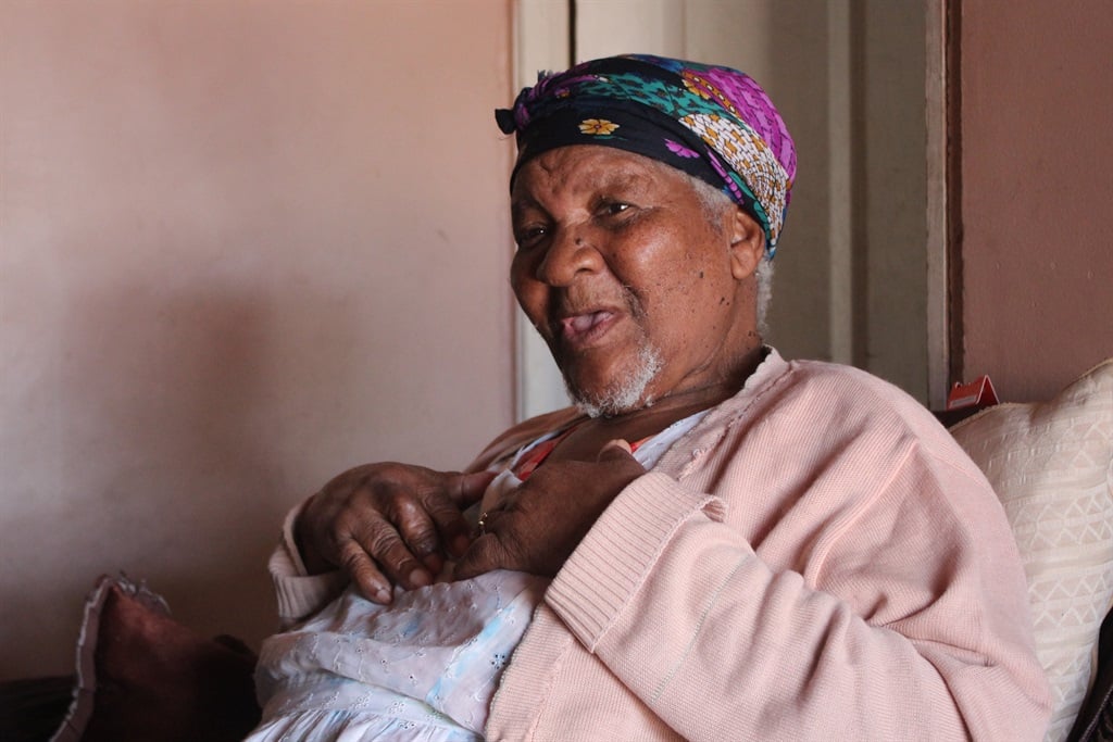 Winnifred Nkala (103) is one of the oldest living residents of Mbekweni who still recalls the forced removals under the apartheid Group Areas Act. Photo: Rasaad Adams