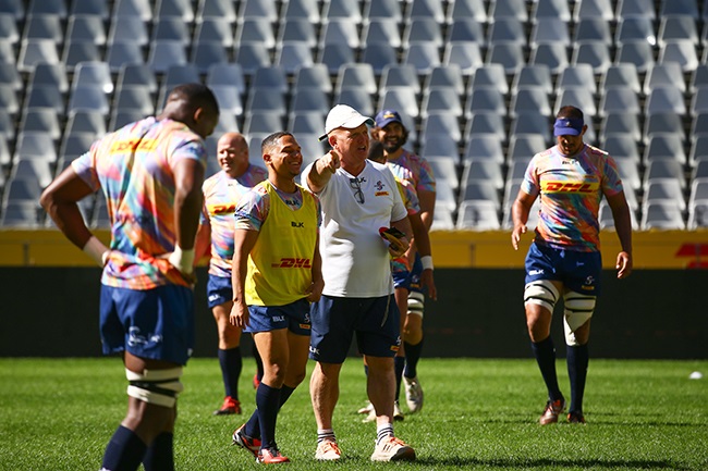 Stormers boss John Dobson during the team's captain's run at Cape Town Stadium on 26 April 2024. (Photo by Ziyaad Douglas/Gallo Images)
