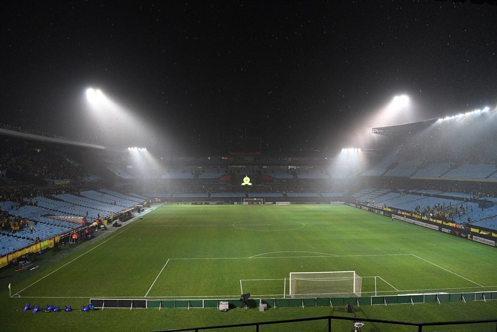 PRETORIA, SOUTH AFRICA - APRIL 26:  Rain during the CAF Champions League semi-final 2nd Leg match between Mamelodi Sundowns and ES Tunis at Loftus Versfeld Stadium on April 26, 2024 in Pretoria, South Africa. (Photo by Lefty Shivambu/Gallo Images)