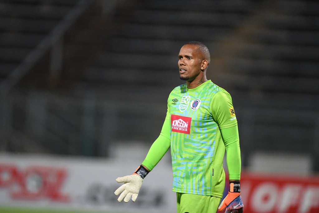 PRETORIA, SOUTH AFRICA - FEBRUARY 20: Ricardo Goss during the Nedbank Cup, Last 32 match between SuperSport United and Cape Town City FC at Lucas Moripe Stadium on February 20, 2024 in Pretoria, South Africa. (Photo by Lefty Shivambu/Gallo Images)