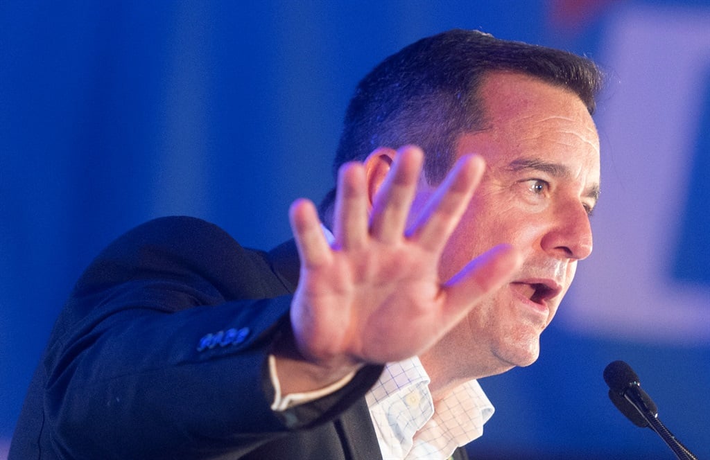 DA leader John Steenhuisen disagreed with the SABC and highlighted comments by Ramaphosa and ministers on the announcement.  (Brenton Geach/Gallo Images)