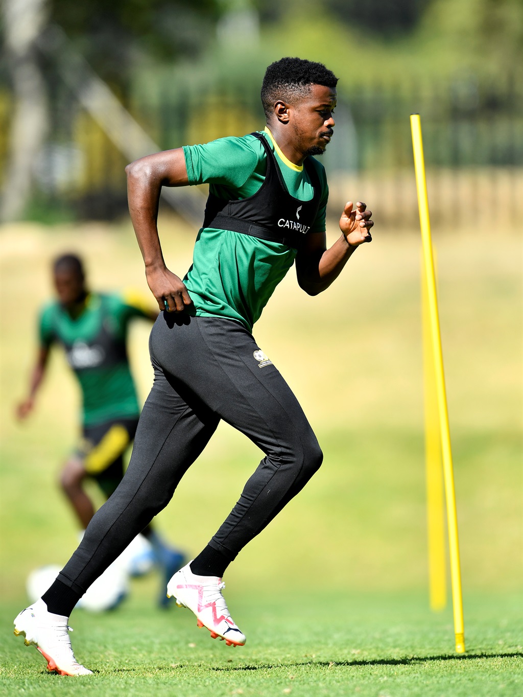 STELLENBOCH, SOUTH AFRICA - JANAURY 08: Teboho Mokoena during the South Africa national mens soccer team media open day at Lentelus Sportsground on January 08, 2023 in Stellenbosch, South Africa. (Photo by Ashley Vlotman/Gallo Images)