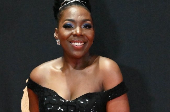 Nqobile Sipamla at the 17th Annual South African Film & Television Main Awards at the Gallagher Convention Centre last year.