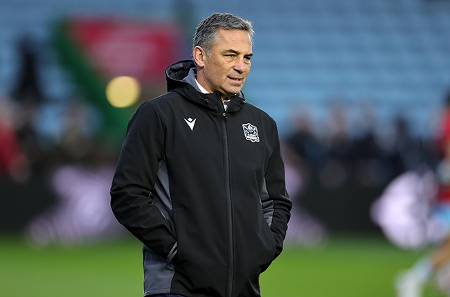 Franco Smith, the Glasgow Warriors head coach, looks on during the Champions Cup match between Harlequins and Glasgow Warriors. (David Rogers/Getty Images)