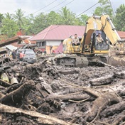 Vloede en koue lawa eis 44 in Sumatra